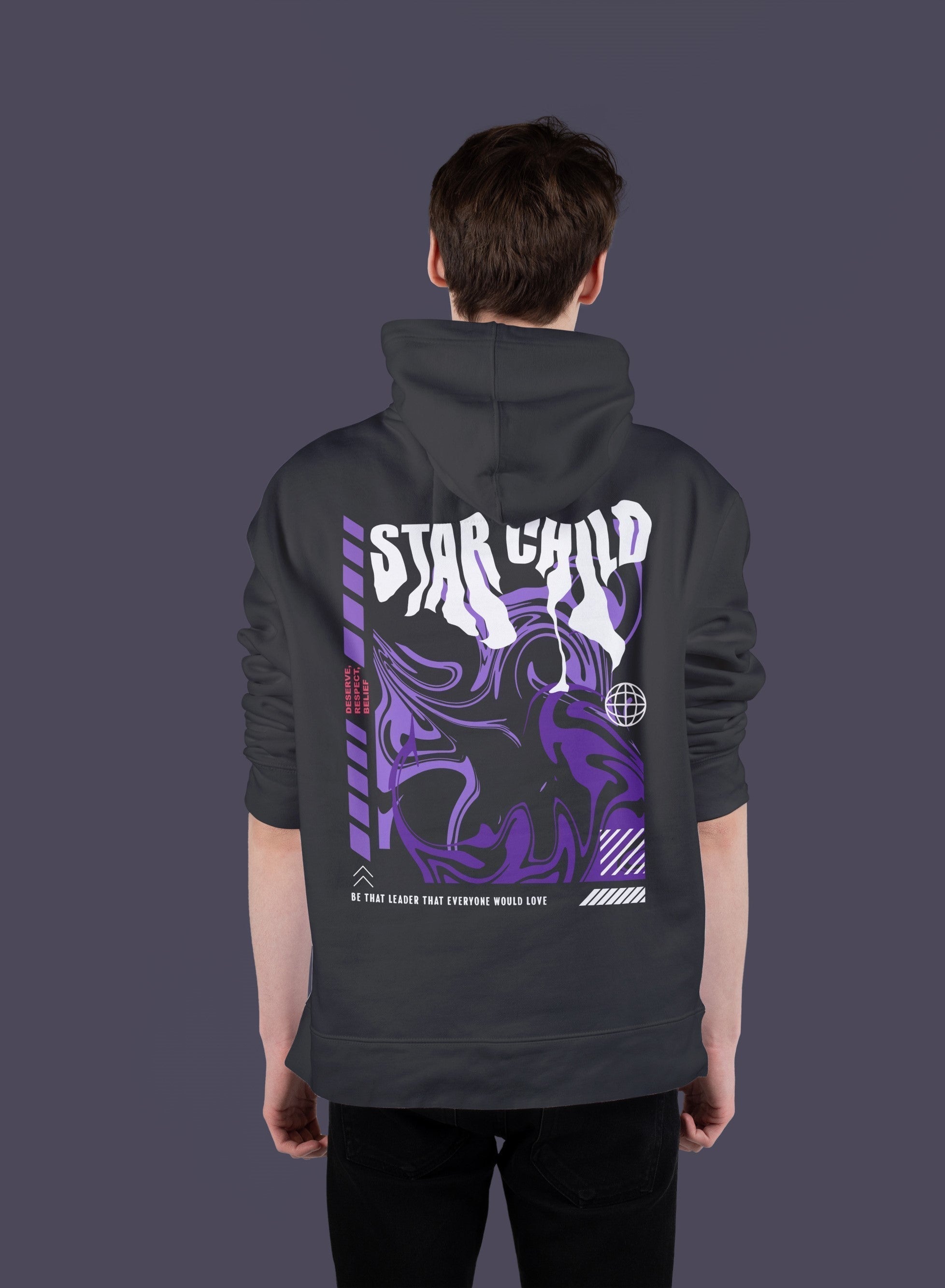 STAR CHILD Oversize Hoodie (Black)