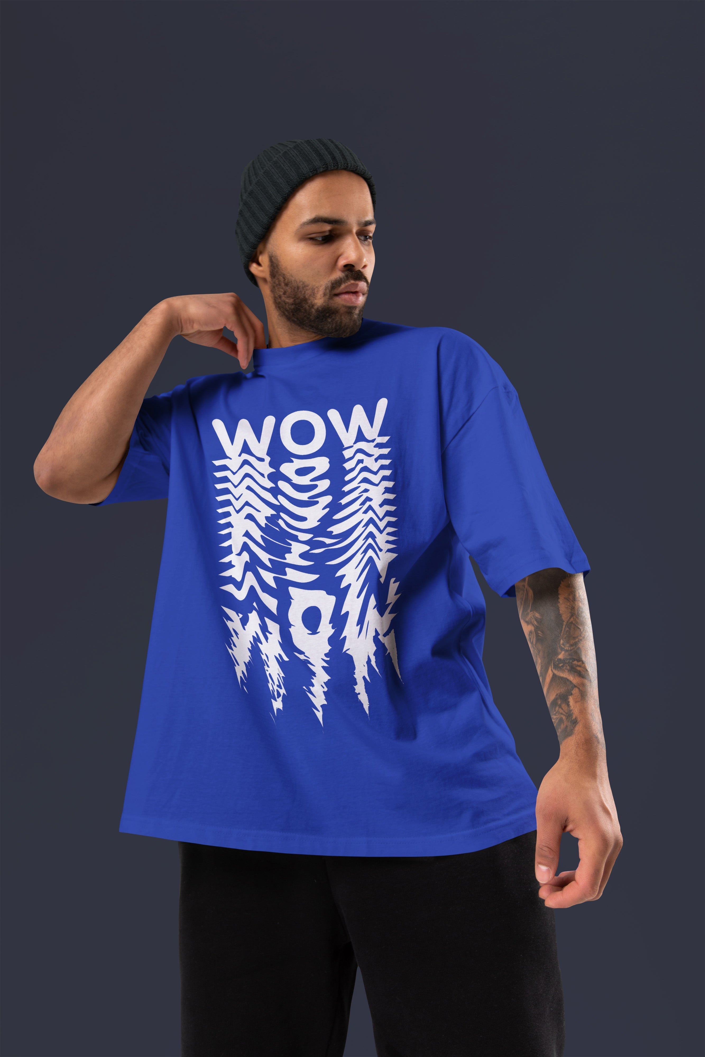 WOW Tshirt (Royal Blue)