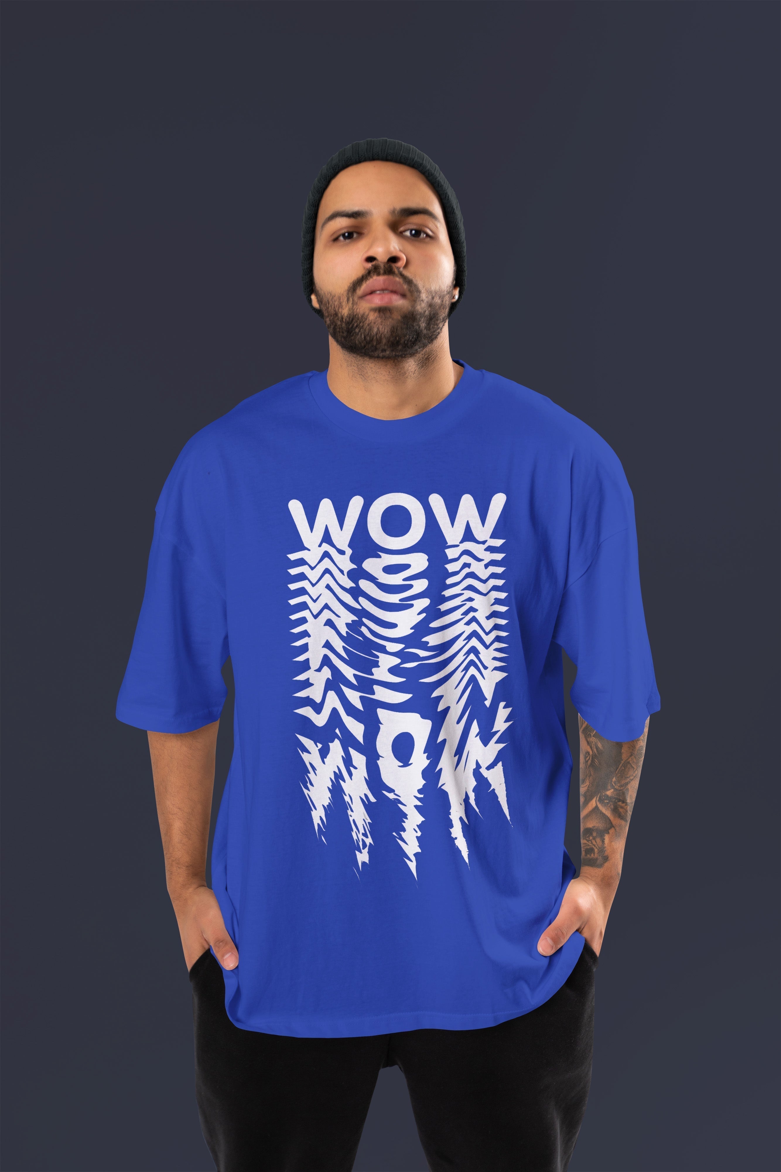 WOW Tshirt (Royal Blue)