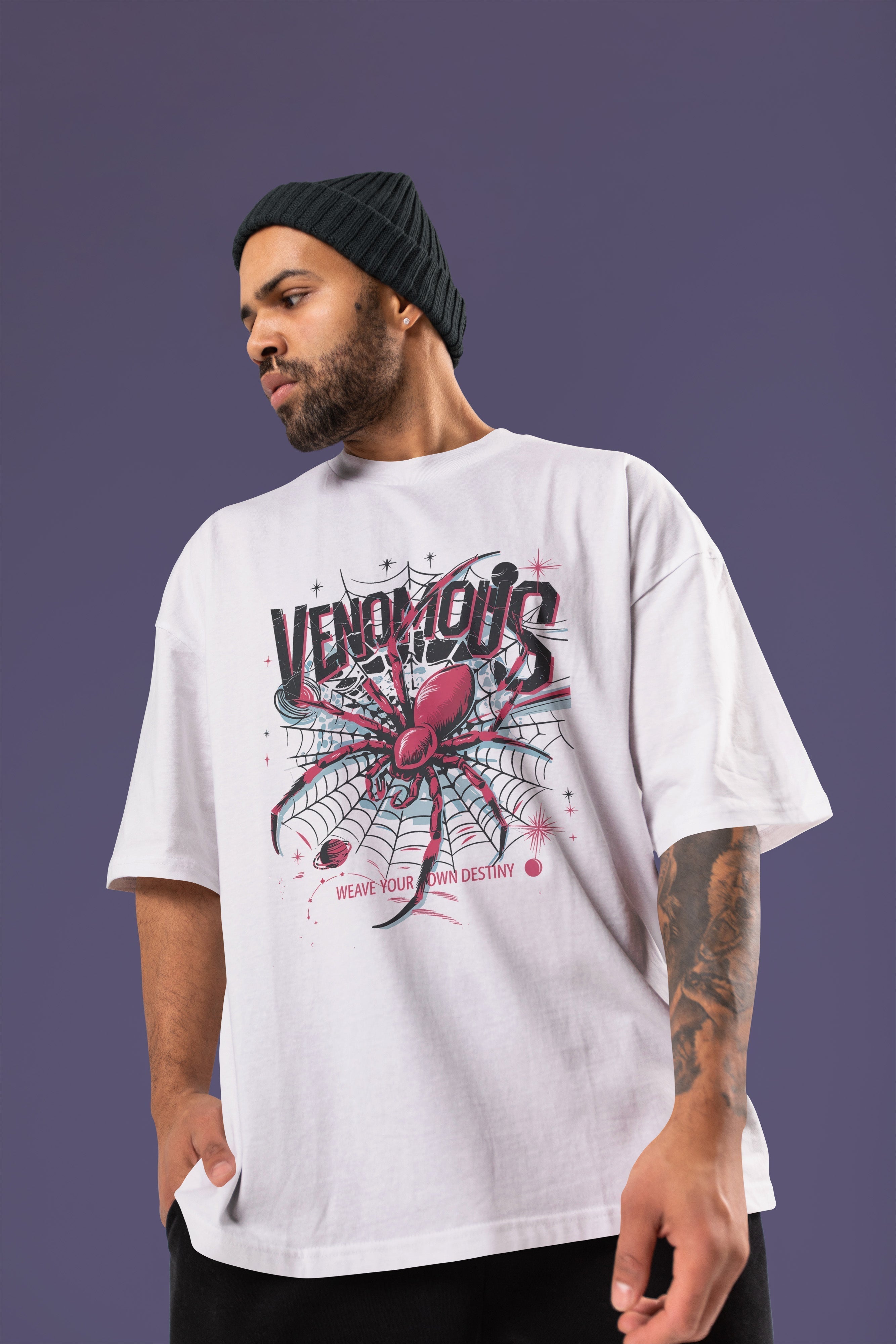 VENOMOUS Oversize Tshirt (White)