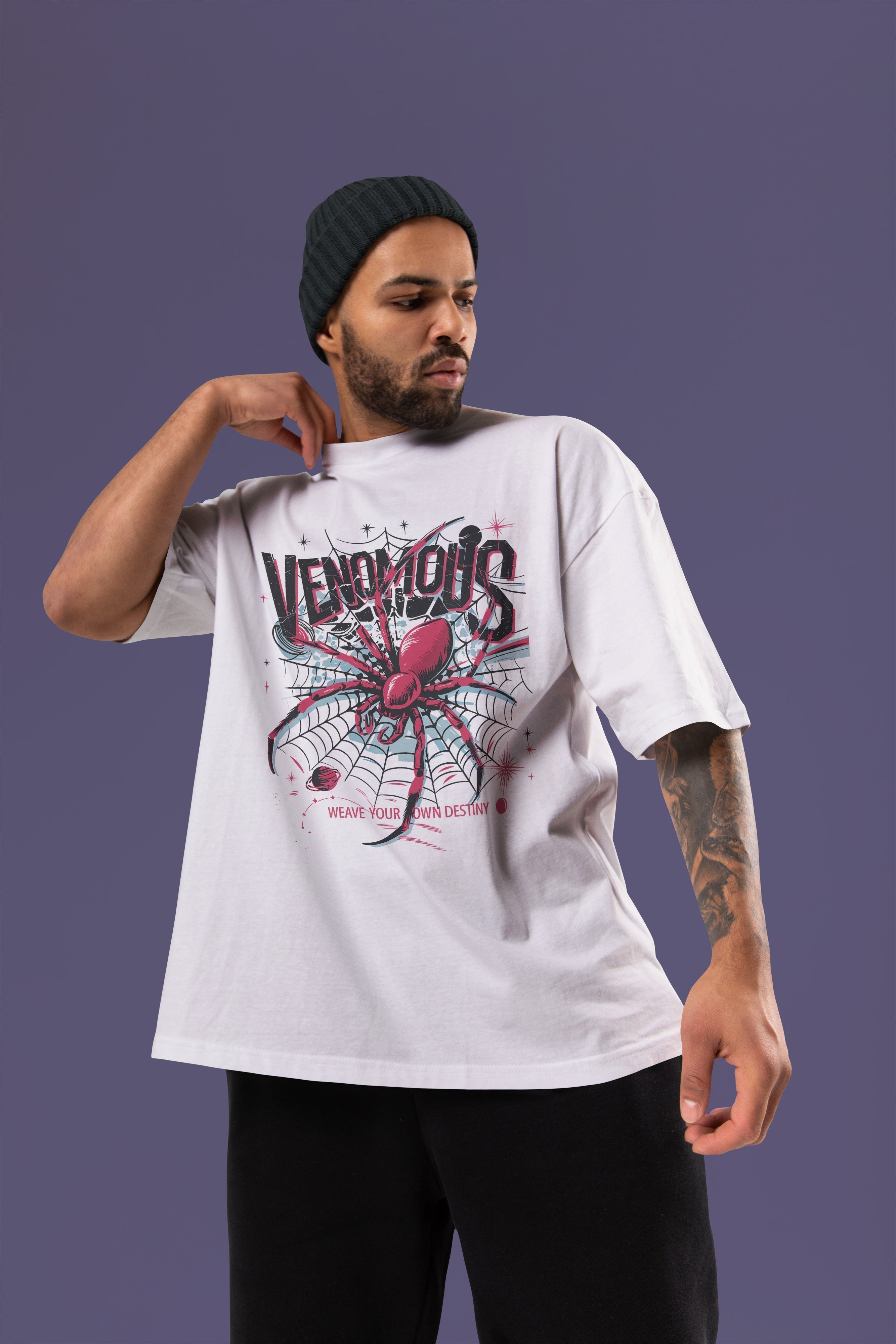 VENOMOUS Oversize Tshirt (White)