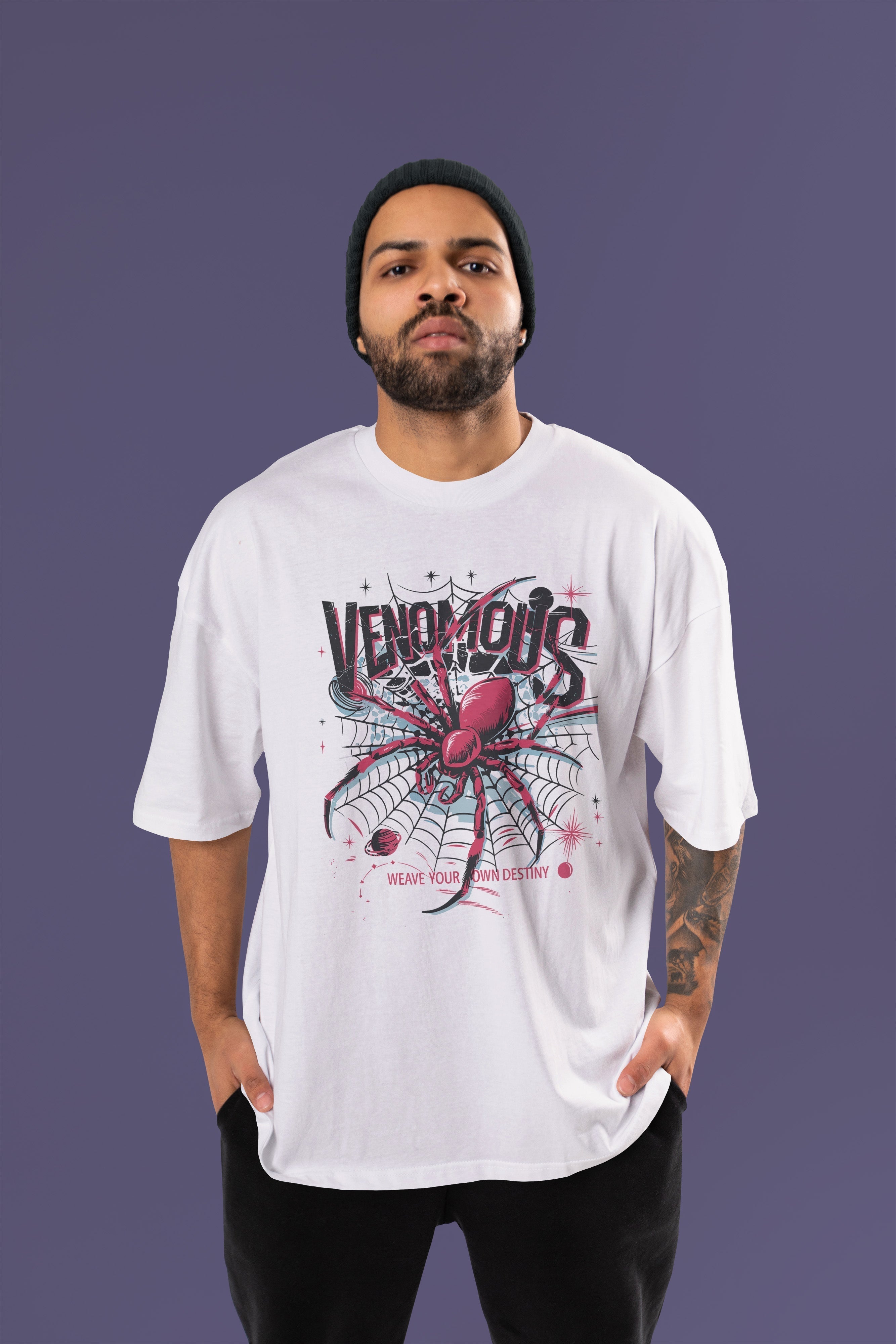 VENOMOUS Oversize Tshirt (White)