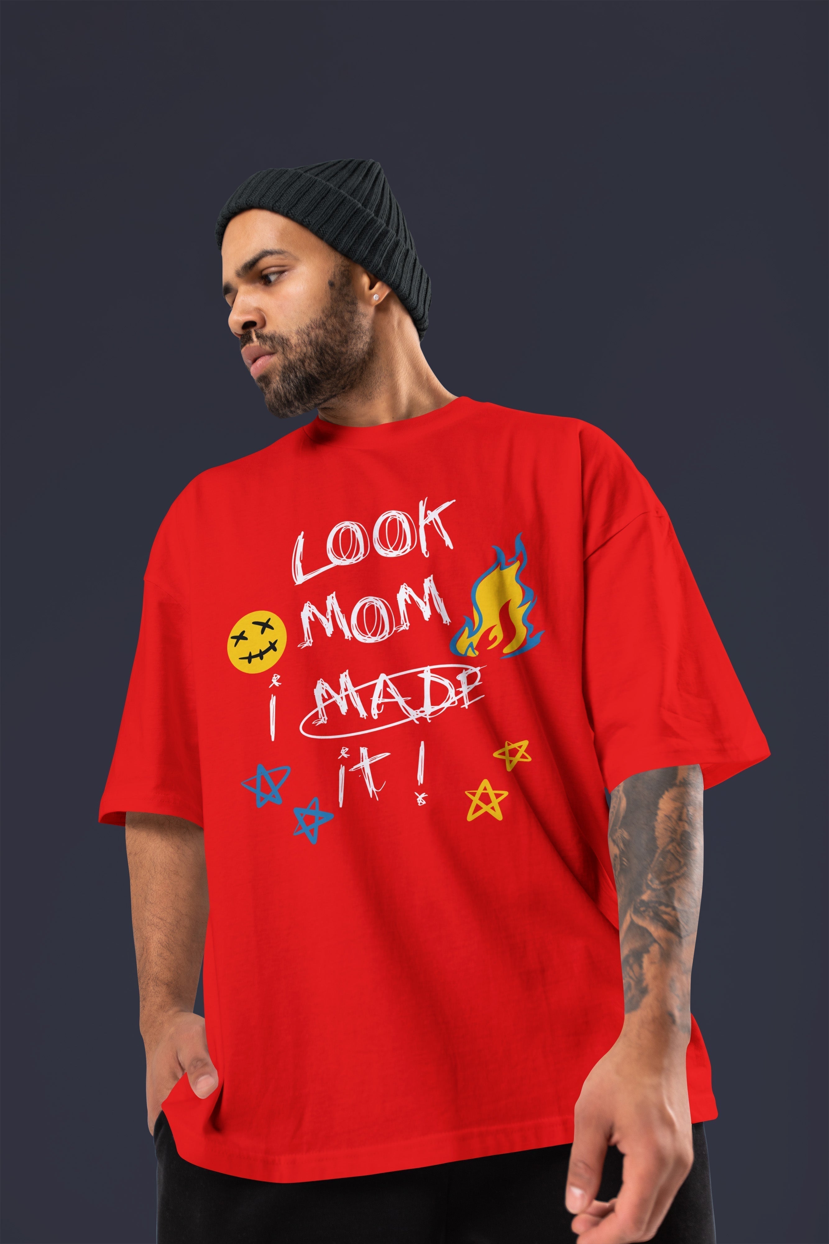 MOM Oversize Tshirt (Red)