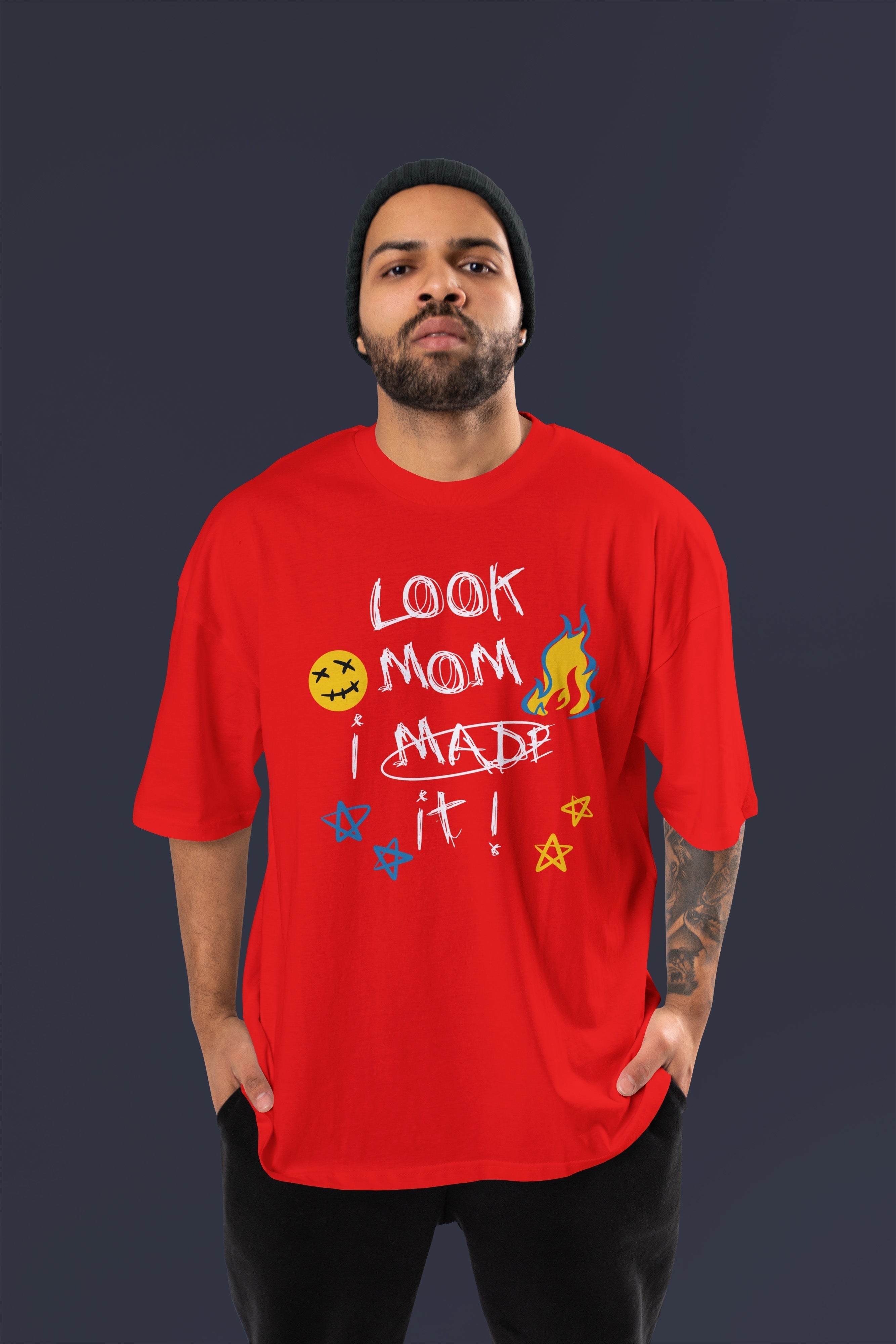 MOM Oversize Tshirt (Red)
