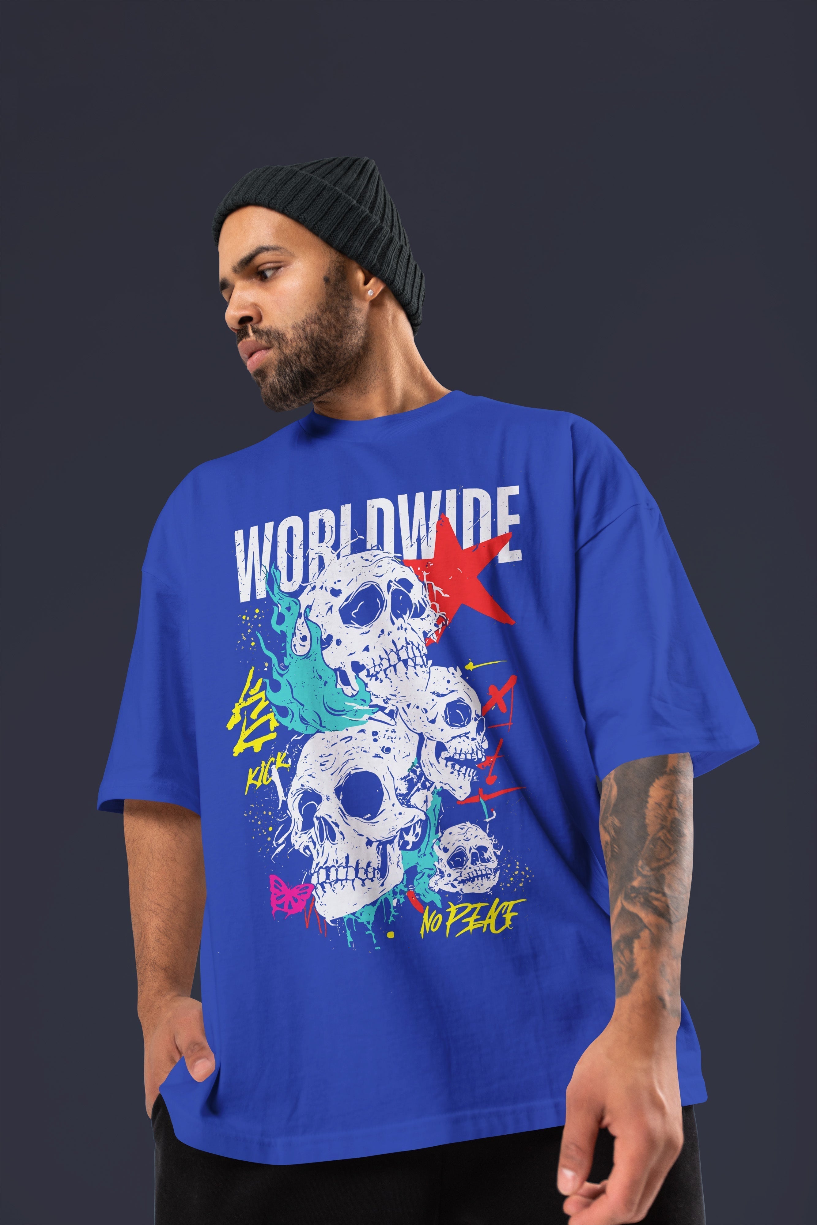 WORLDWIDE Tshirt (Royal Blue)