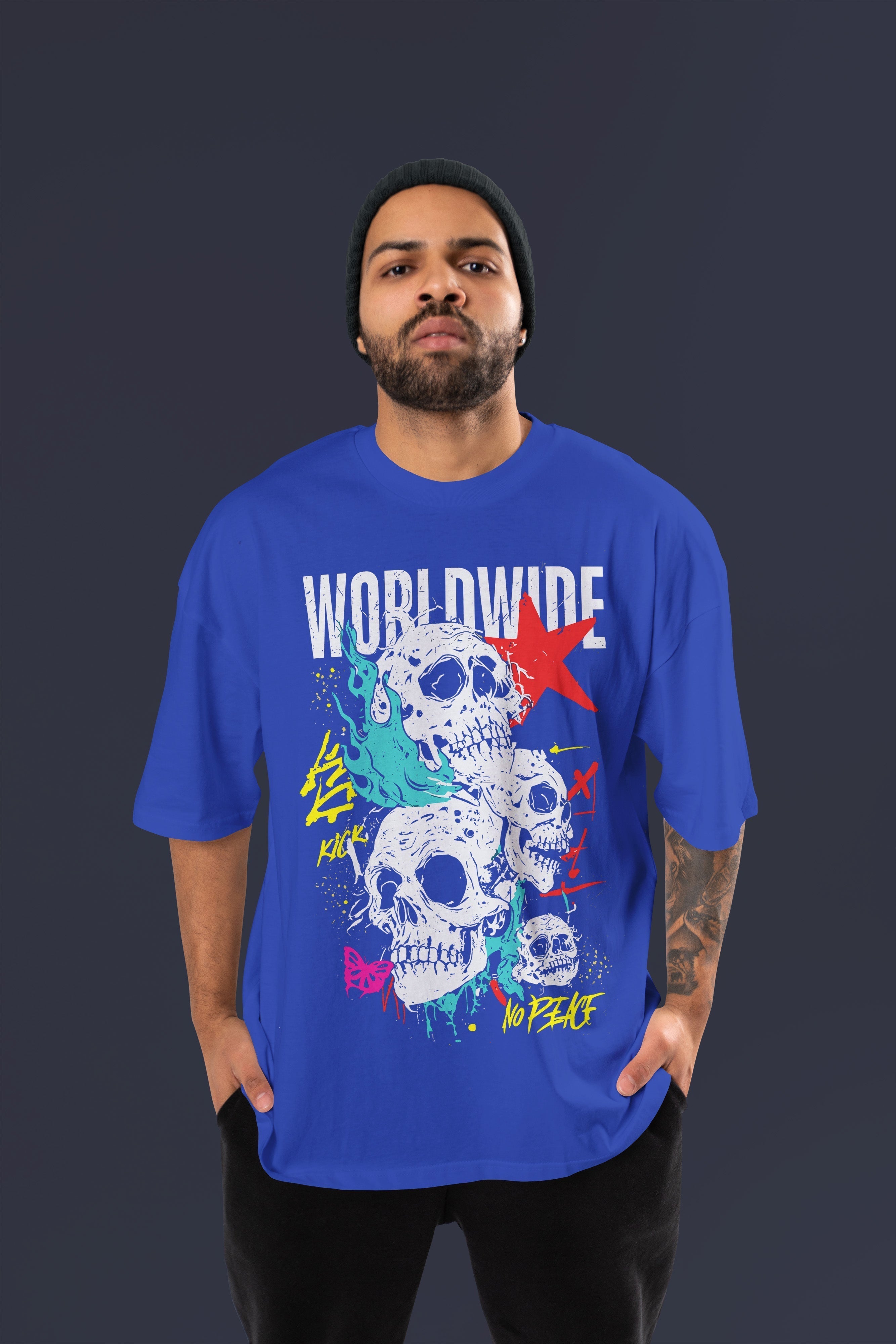 WORLDWIDE Tshirt (Royal Blue)