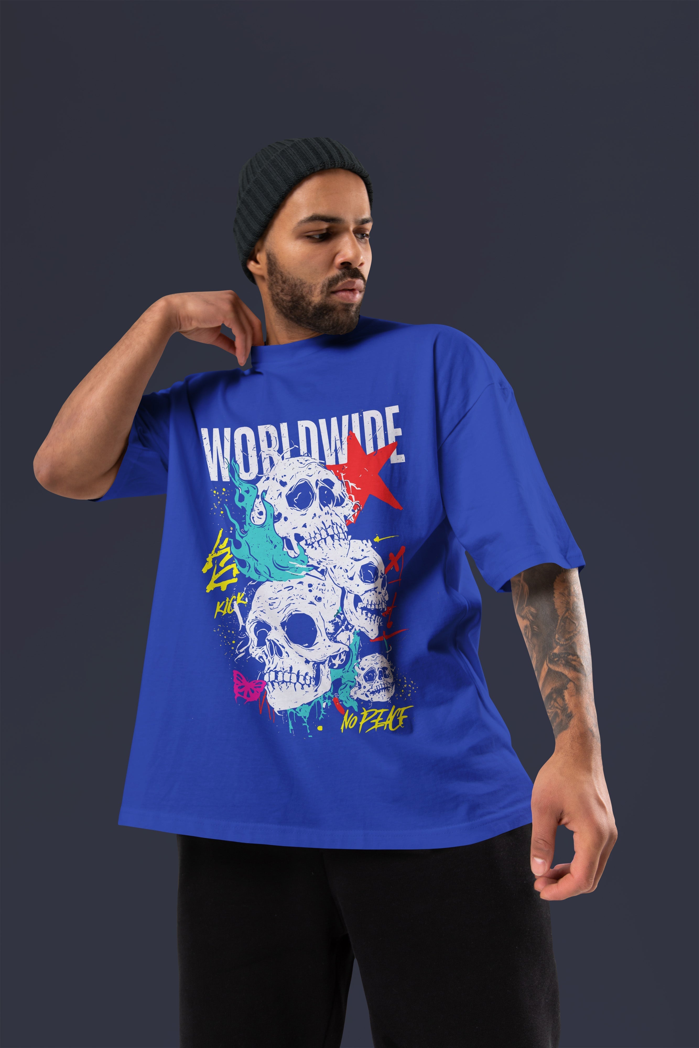 WORLDWIDE Tshirt (Royal Blue)