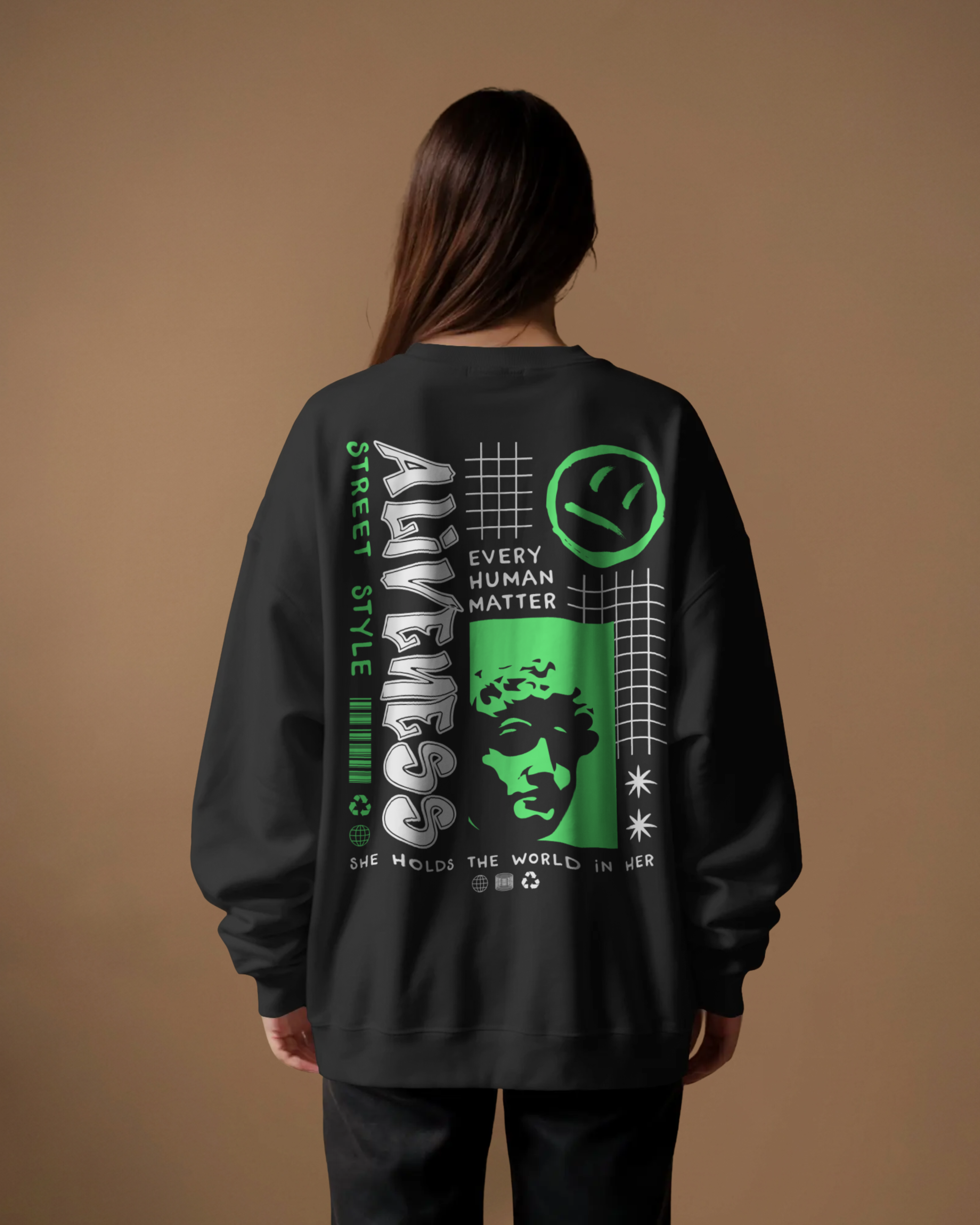 ALIVENESS Sweatshirt (Black)