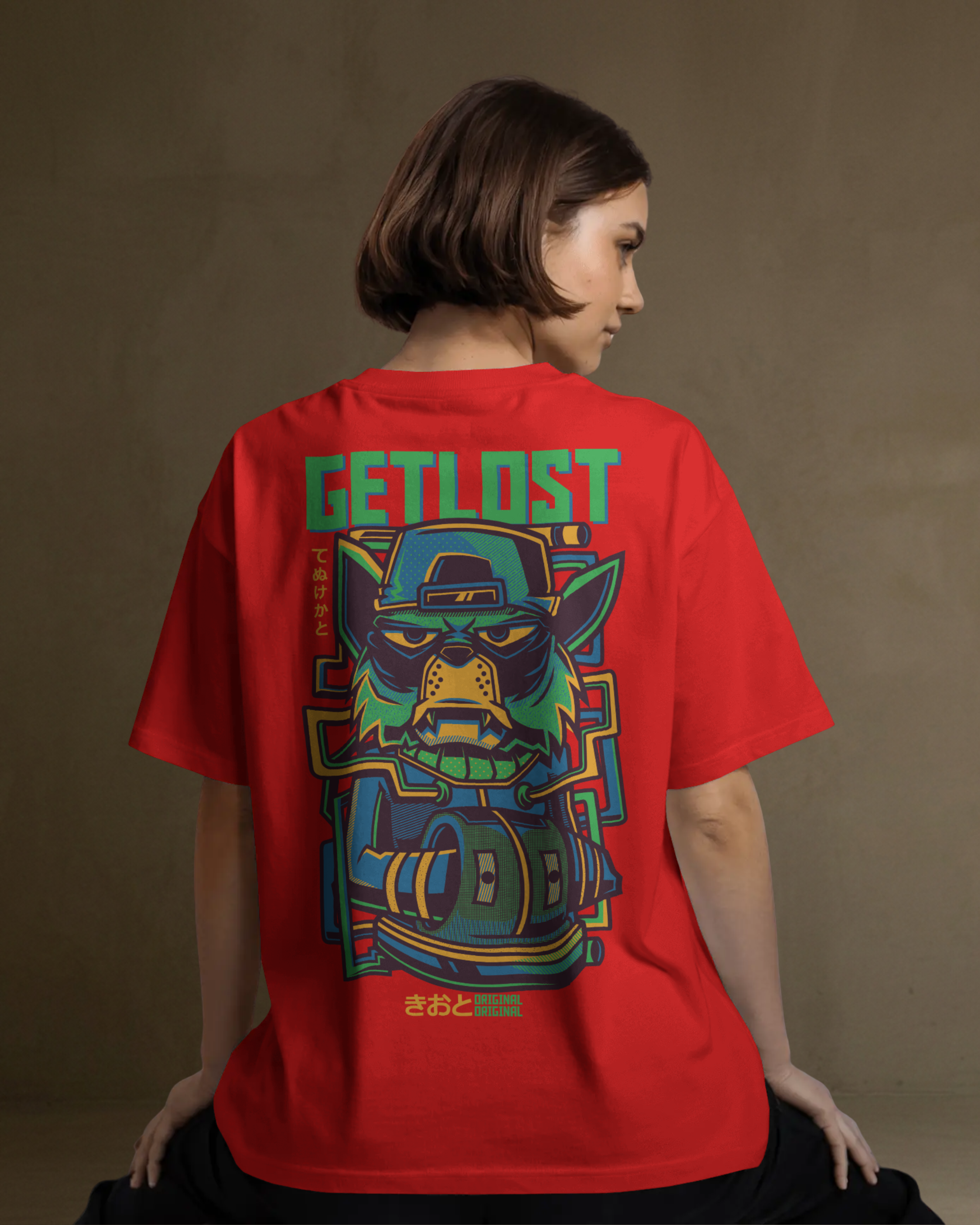 GETLOST Oversize Tshirt (Red)