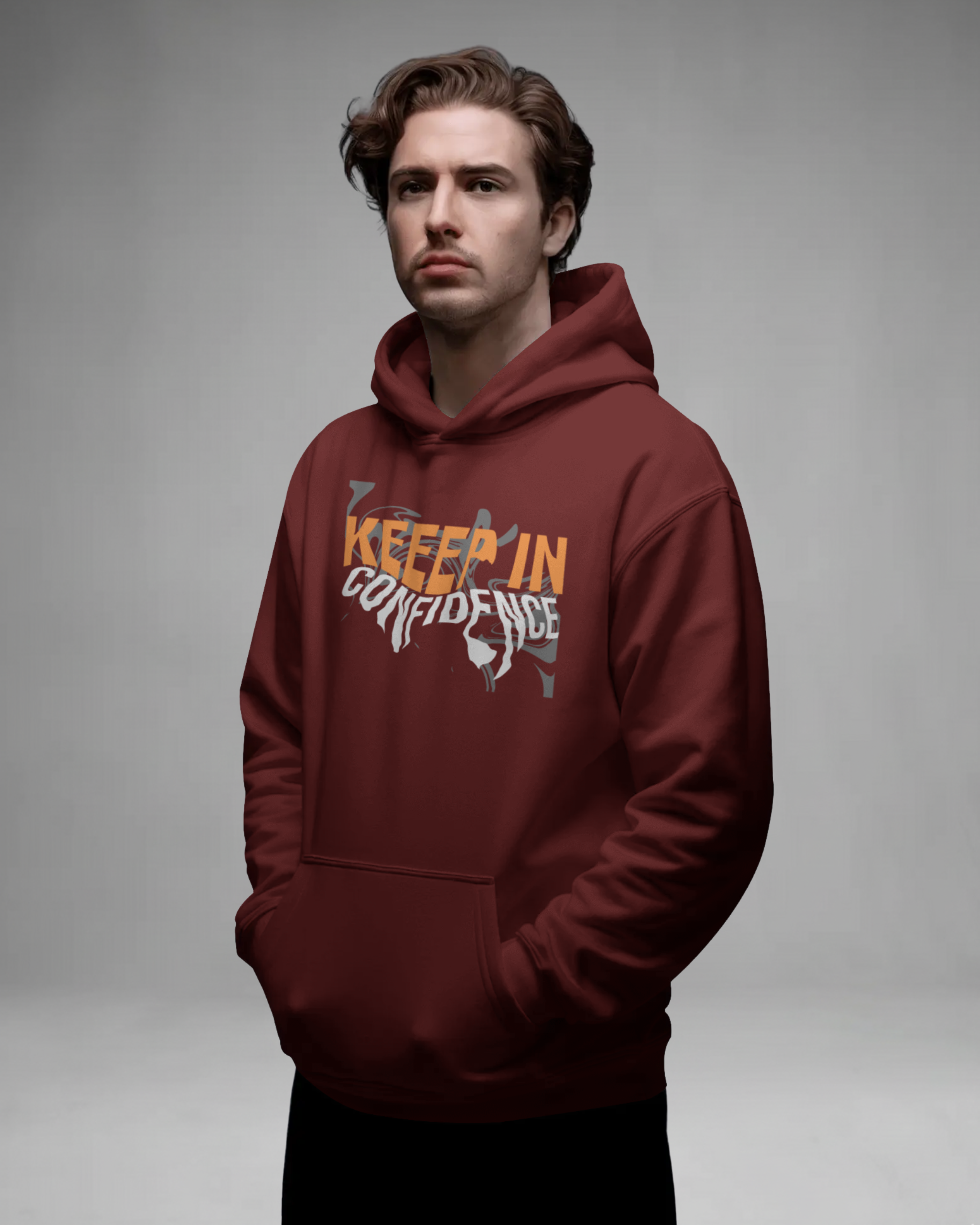 CONFIDENCE Hoodie (Maroon)