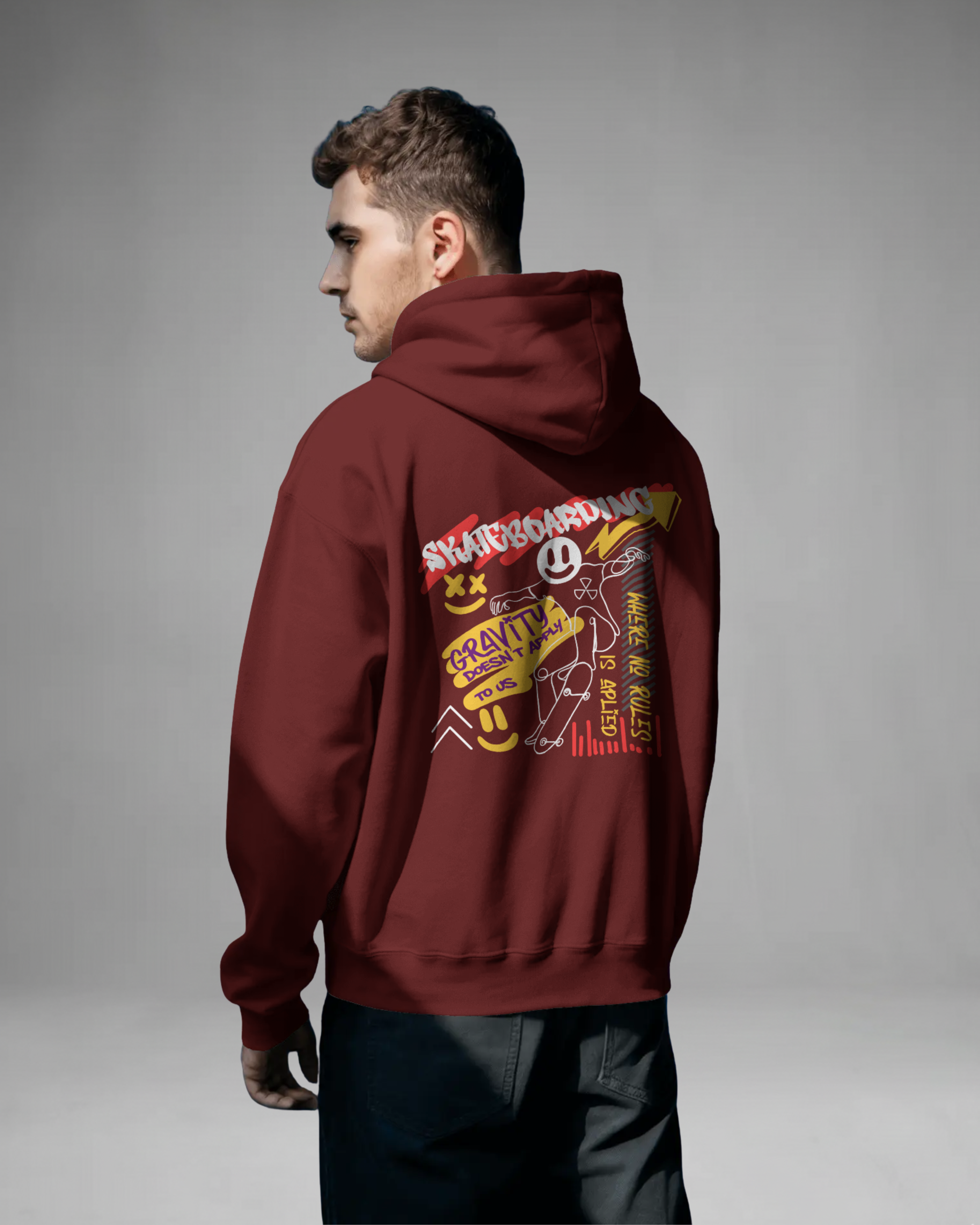 SKATEBOARD Hoodie (Brown)