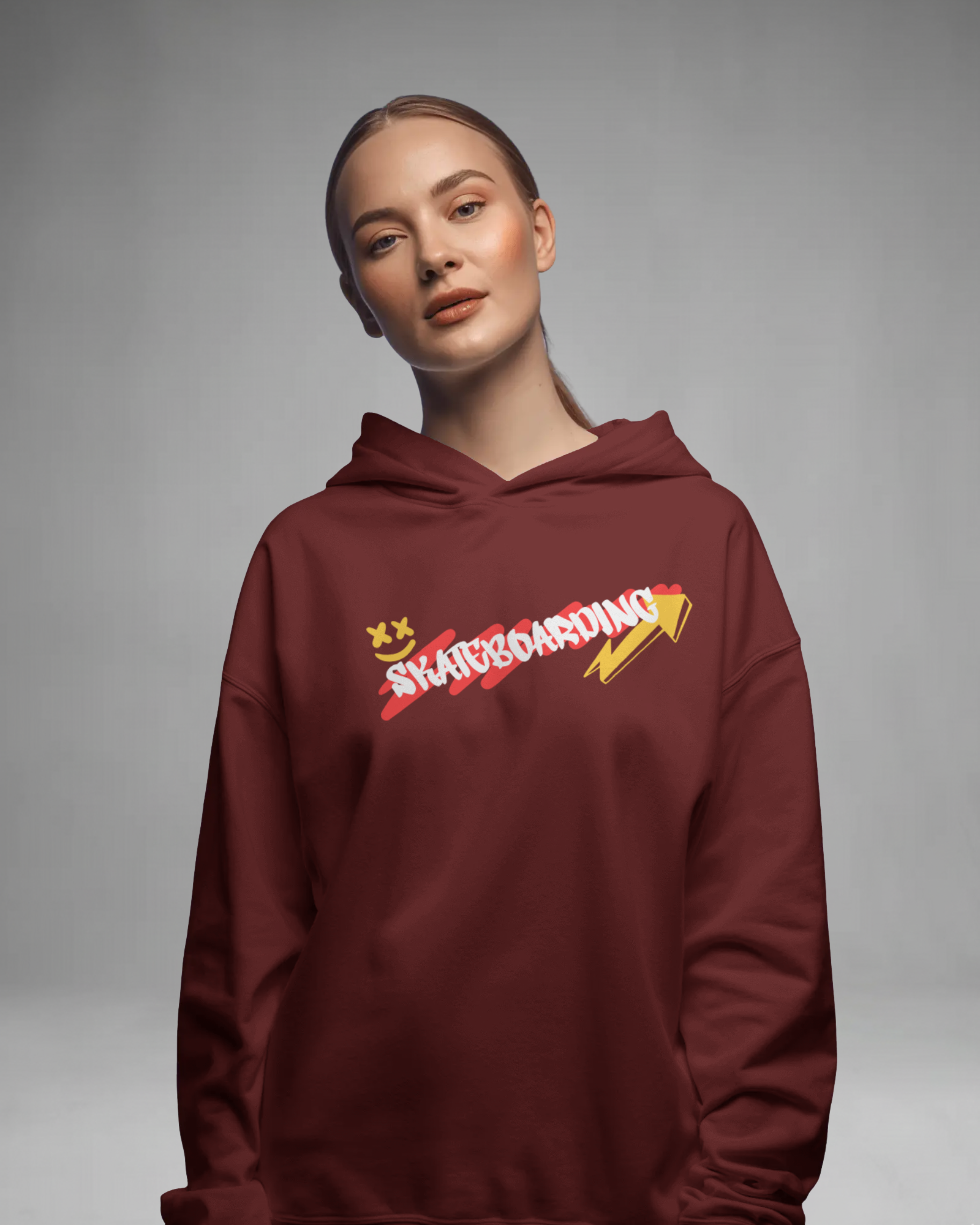 SKATEBOARD Hoodie (Brown)