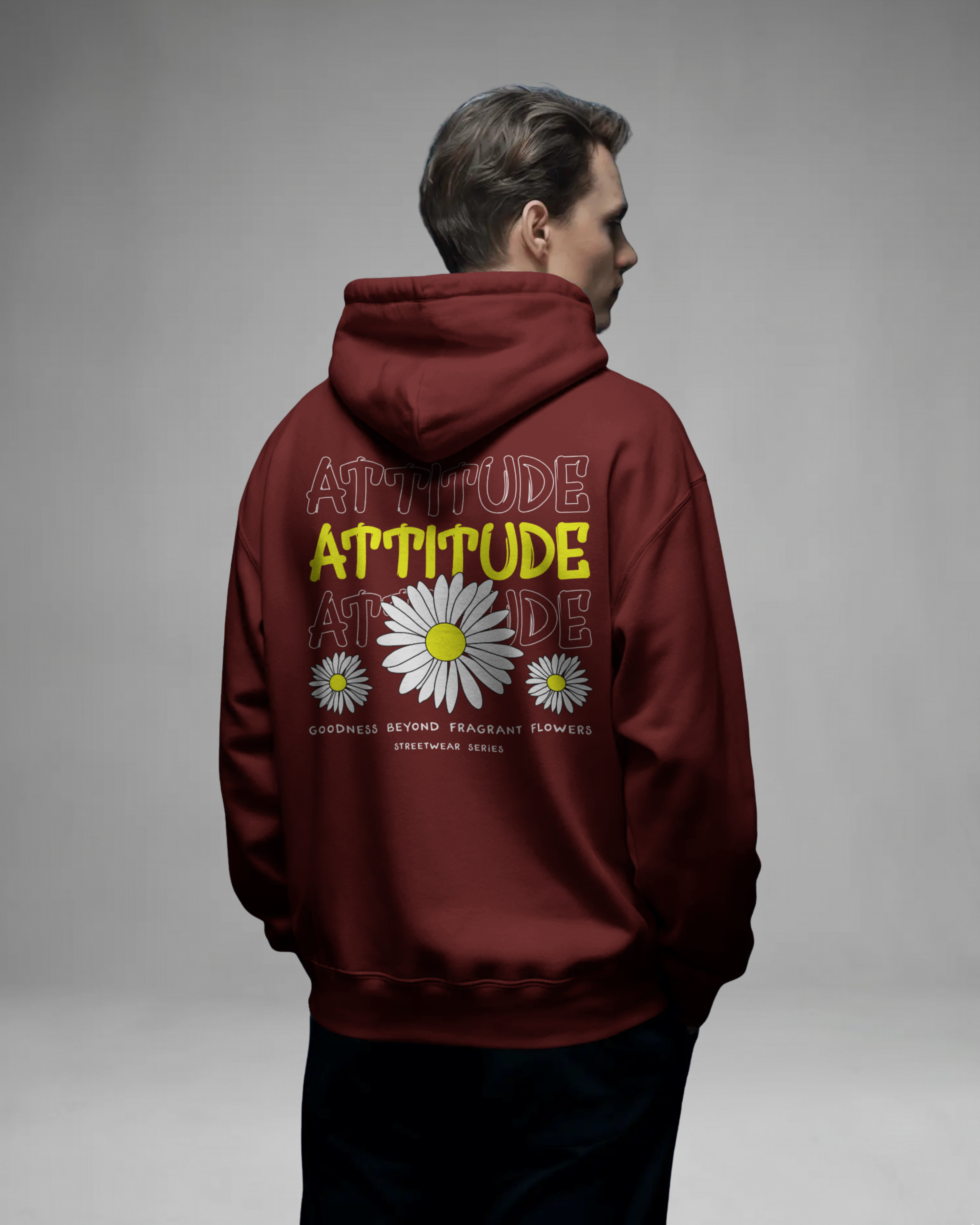 ATTITUDE Hoodie (Maroon)
