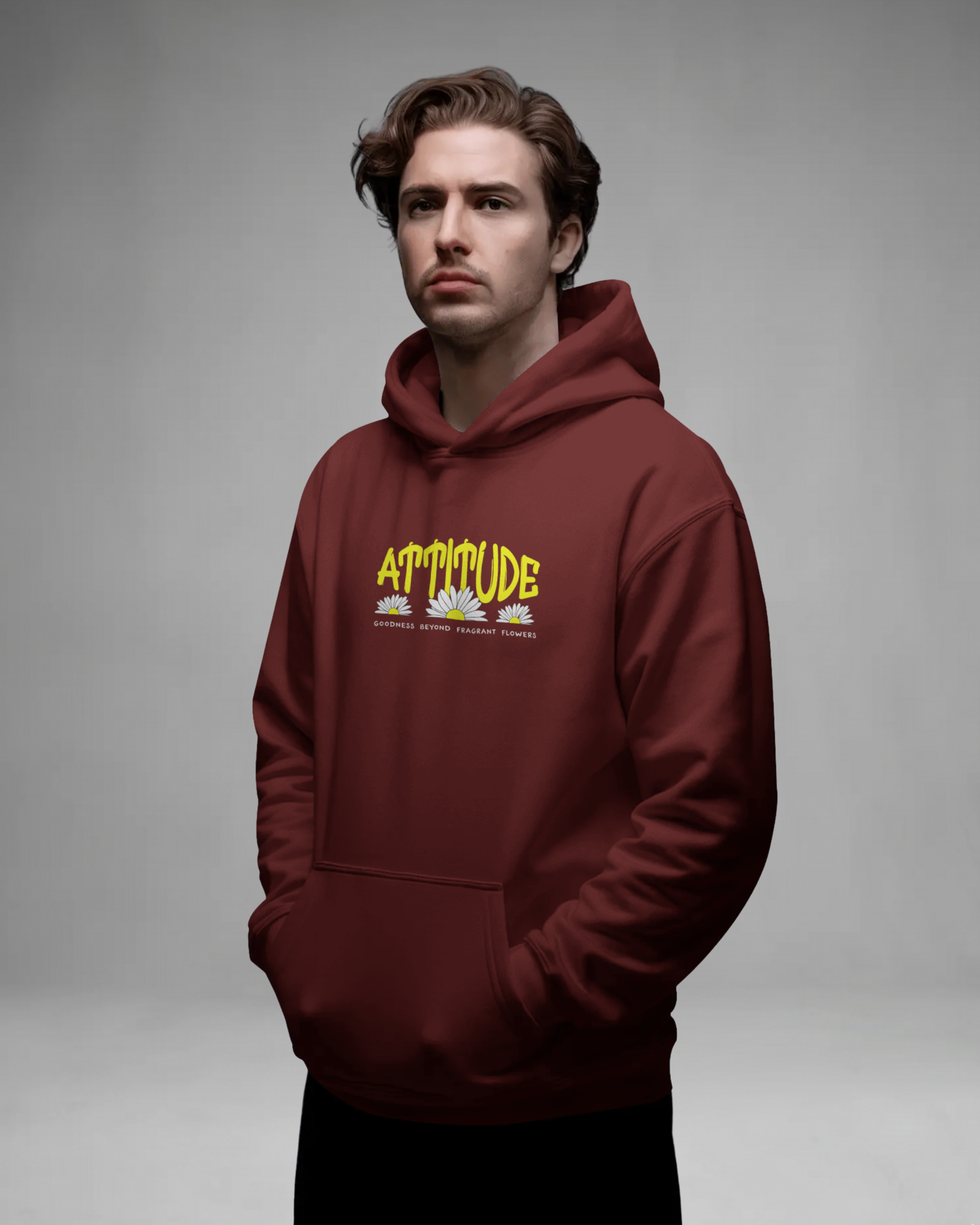 ATTITUDE Hoodie (Maroon)