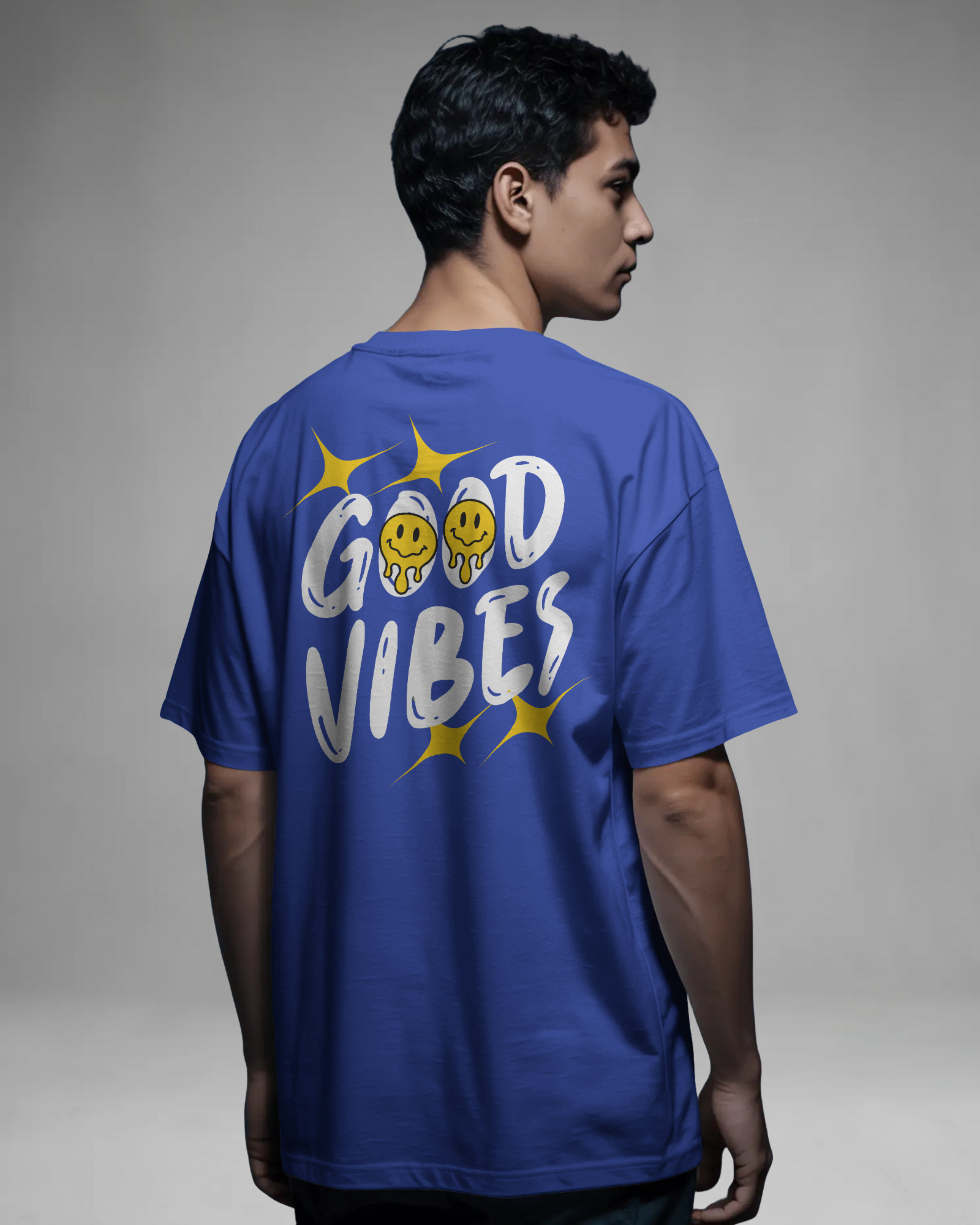 GOOD VIBES Tshirt (Royal Blue)