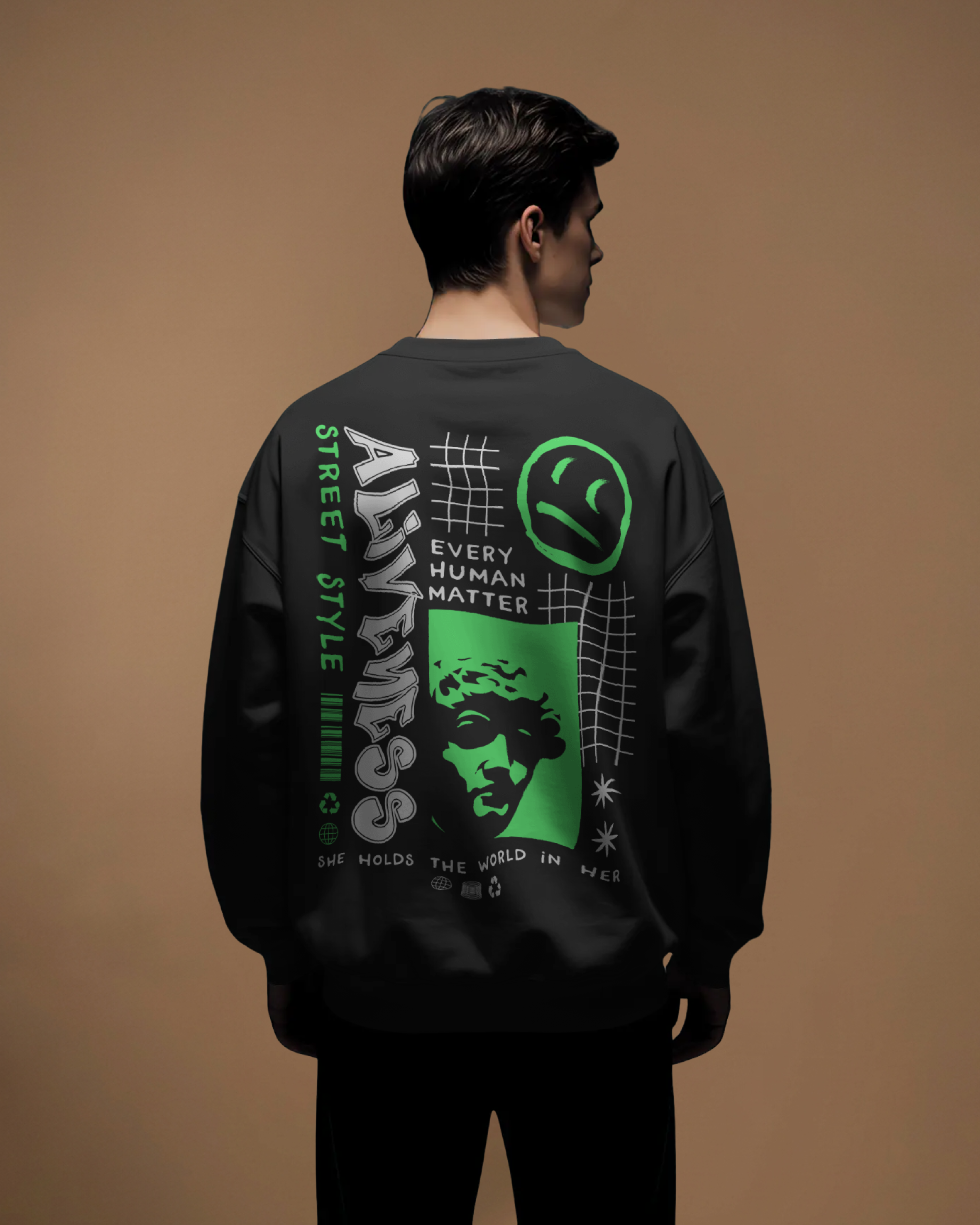 ALIVENESS Sweatshirt (Black)