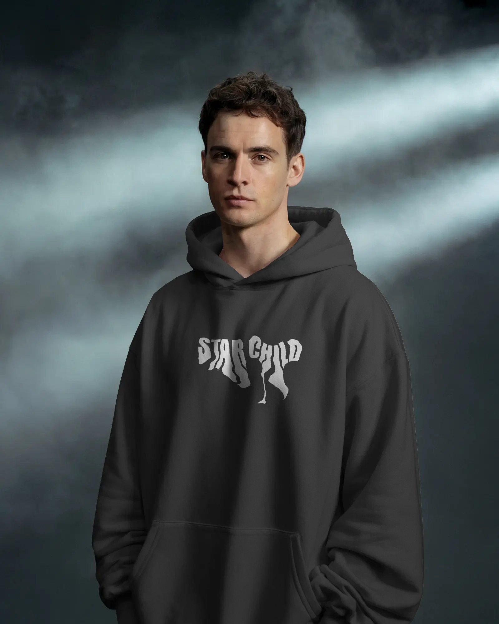 STAR CHILD Oversize Hoodie (Black)