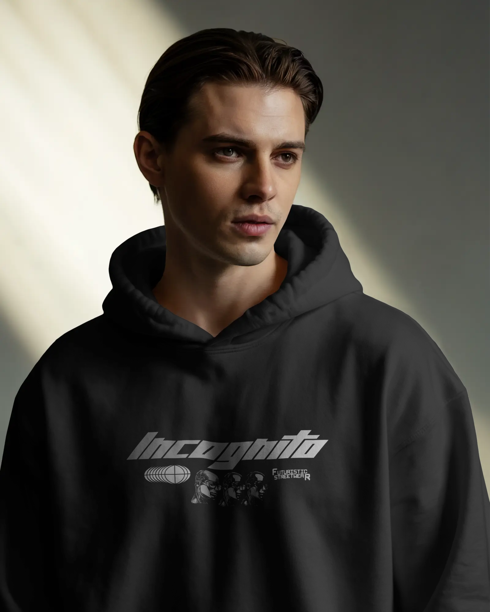 INCOGNITO Oversize Hoodie (Black)